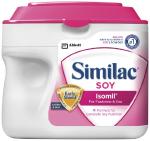 Similac雅培6罐装Soy Isomil豆奶源一段奶粉防胀气防过敏658g*6