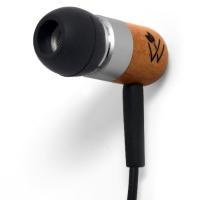 Woodees IESW100B Inner-ear Stereo 木质耳塞，带iPhone线控