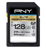 PNY 必恩威 Elite Performance 128GB SDXC存储卡（读95M/s、写65M/s）